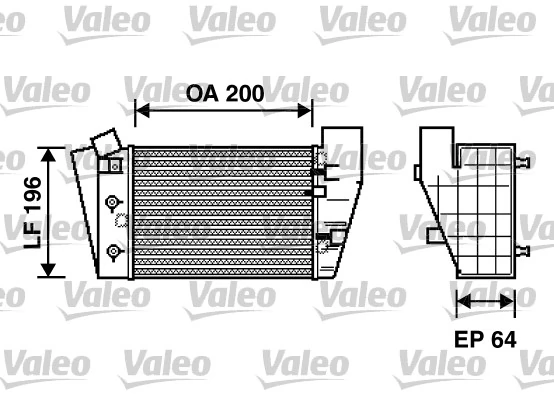 Intercooler, échangeur VALEO 817869