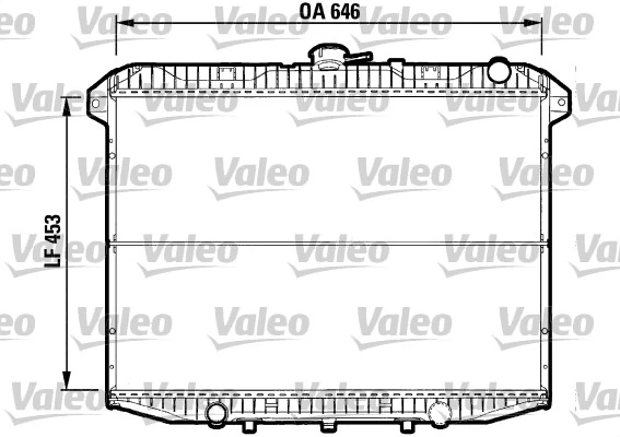 Radiateur, refroidissement du moteur VALEO 732592