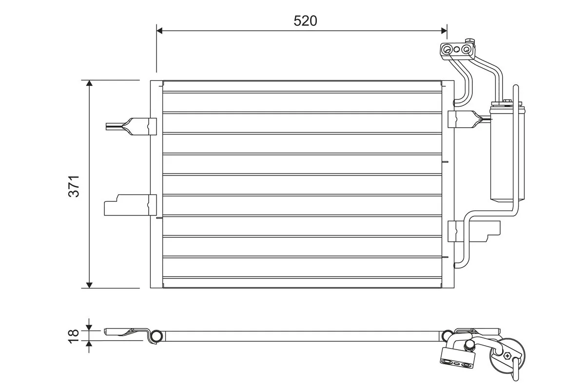 Condenseur, climatisation VALEO 817798