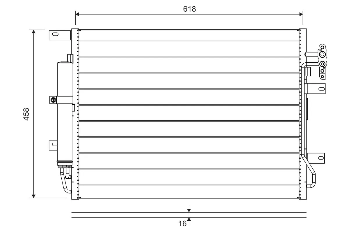 Condenseur, climatisation VALEO 822718
