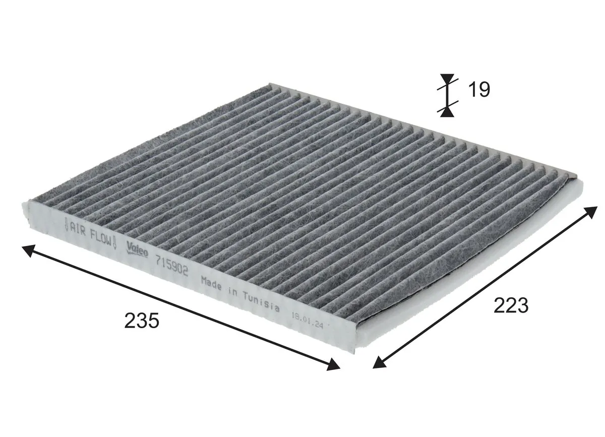 Filtre, air de l'habitacle VALEO 715902