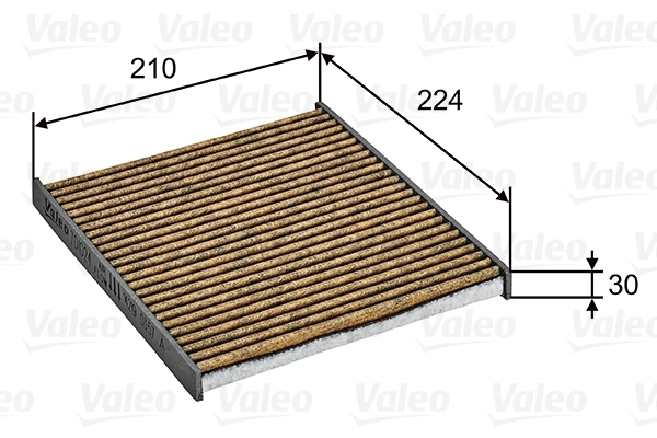 Filtre, air de l'habitacle VALEO 701024