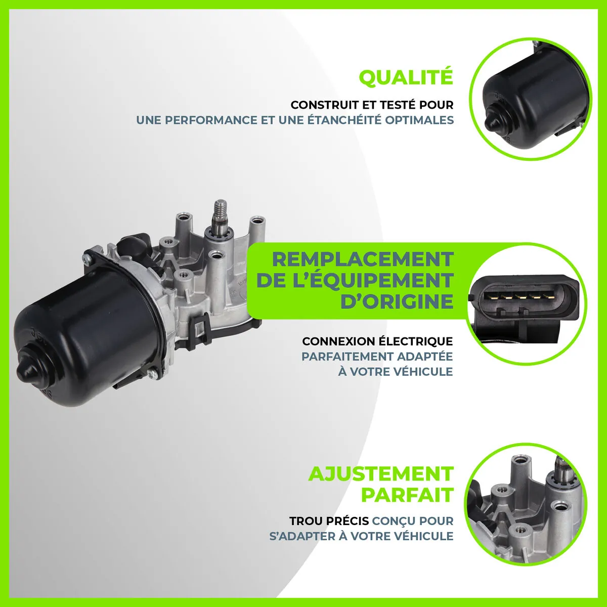 Moteur d'essuie-glace VALEO 582712