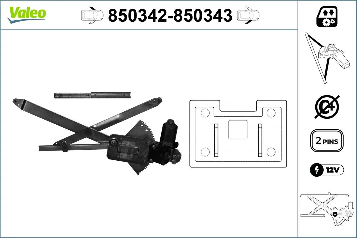 Lève-vitre VALEO 850342