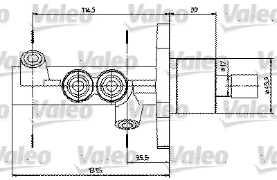 Maître-cylindre de frein VALEO 402314