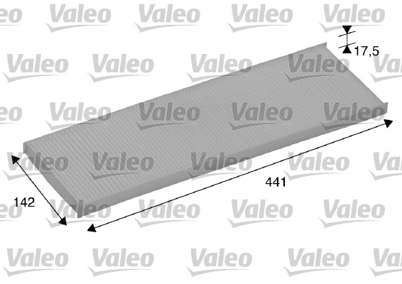 Filtre, air de l'habitacle VALEO 698858