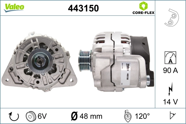 Alternateur VALEO 443150