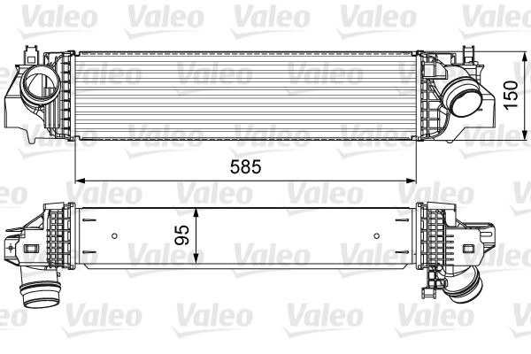 Intercooler, échangeur VALEO 818640