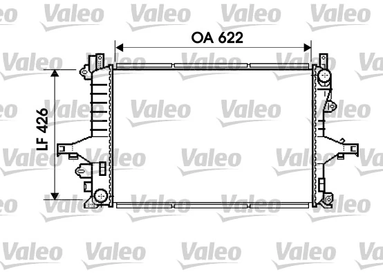Radiateur, refroidissement du moteur VALEO 734719
