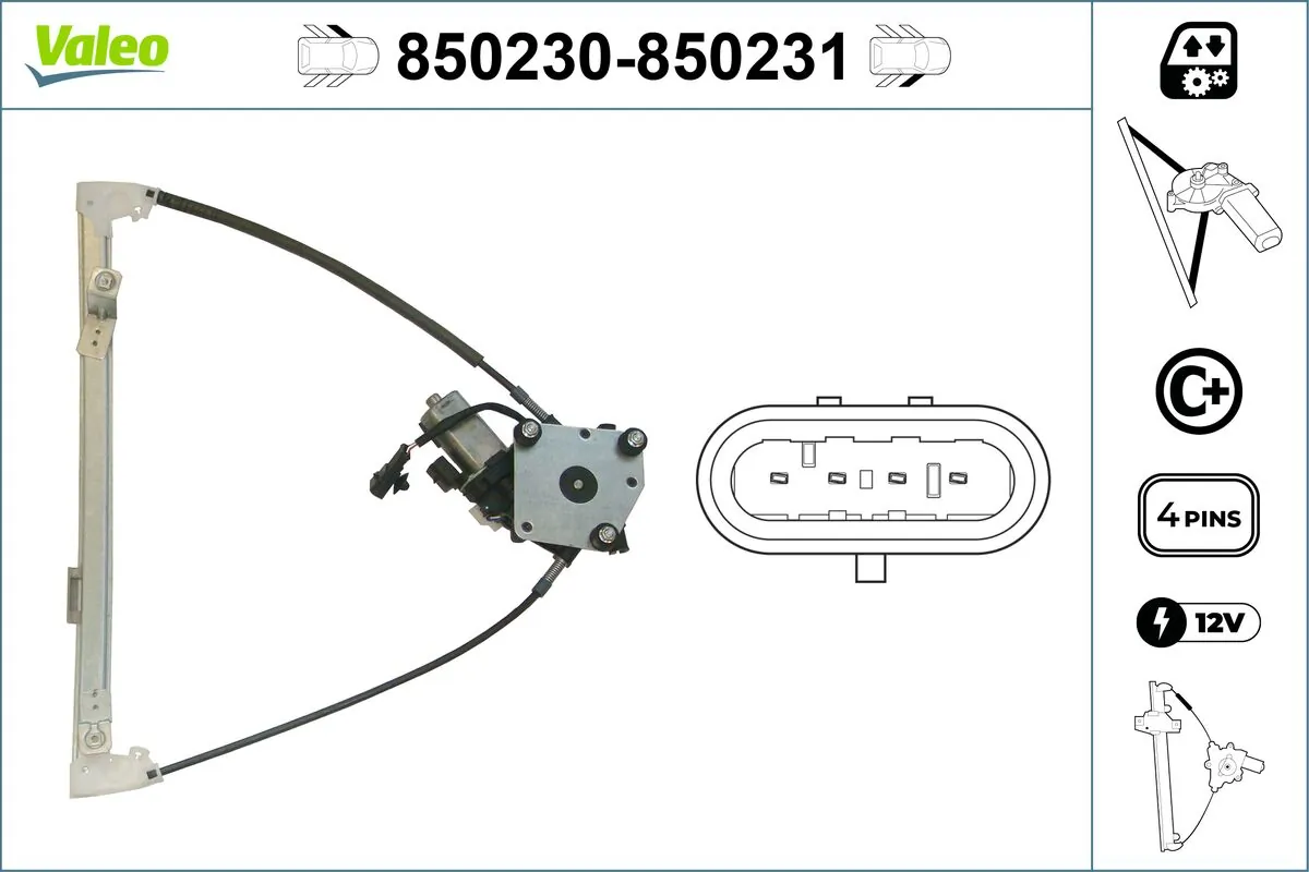 Lève-vitre VALEO 850230