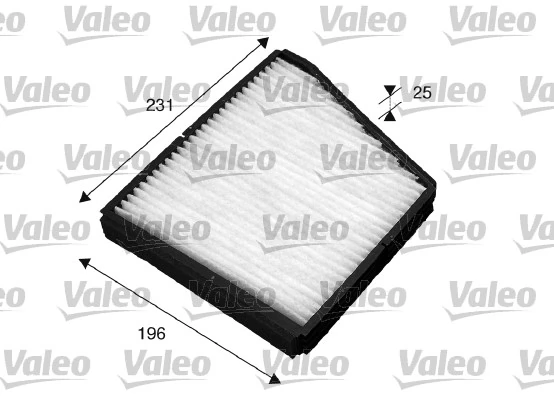 Filtre, air de l'habitacle VALEO 698860