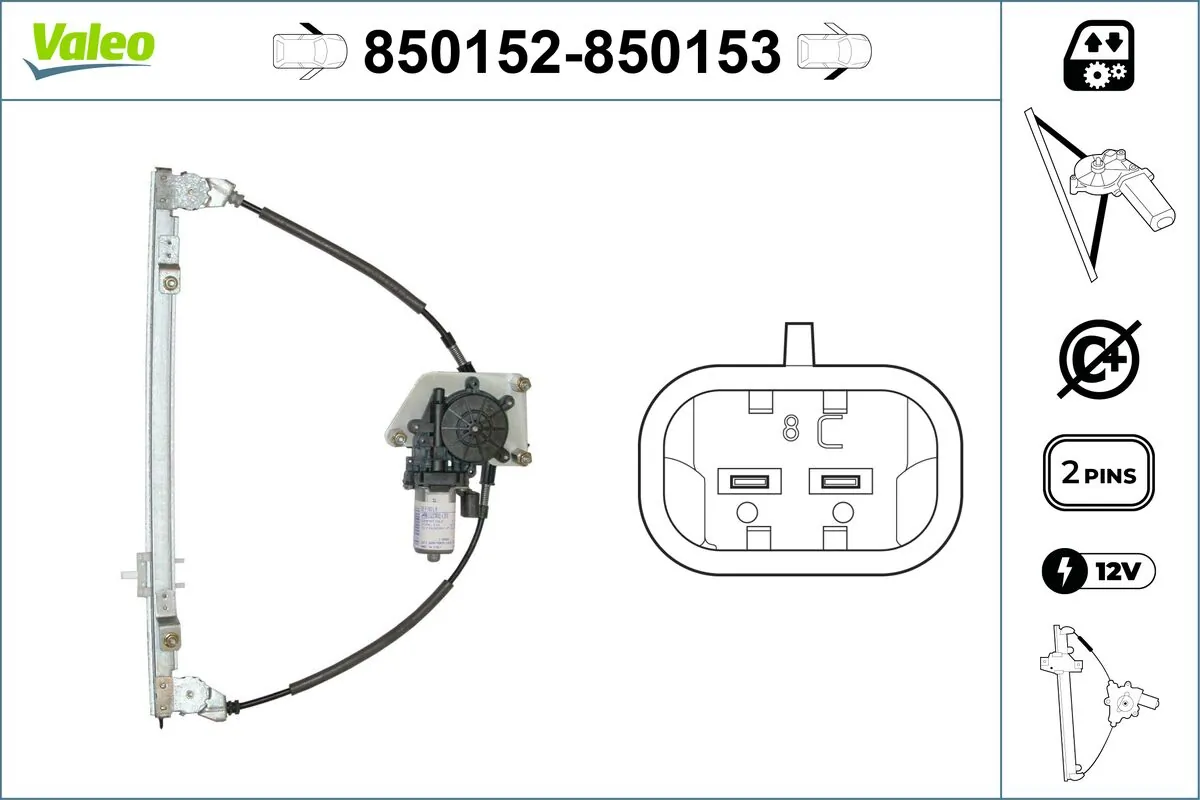Lève-vitre VALEO 850152