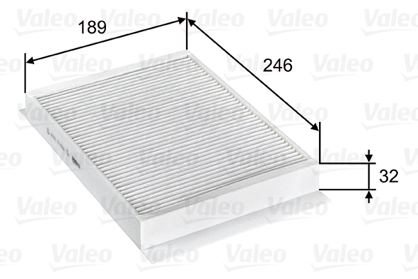 Filtre, air de l'habitacle VALEO 715751