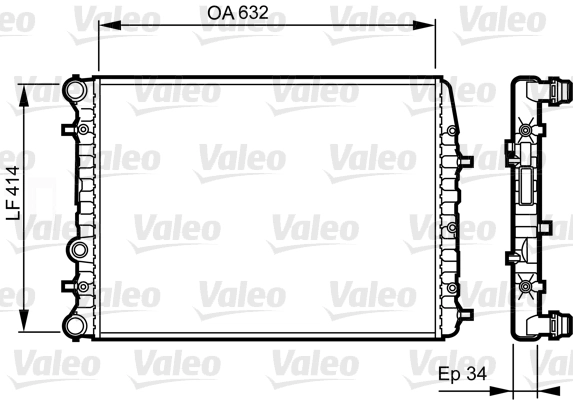 RADIATEUR EAU  POLO 5-6/FABIA
