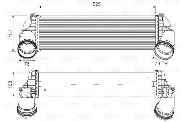 Intercooler, échangeur VALEO 818562