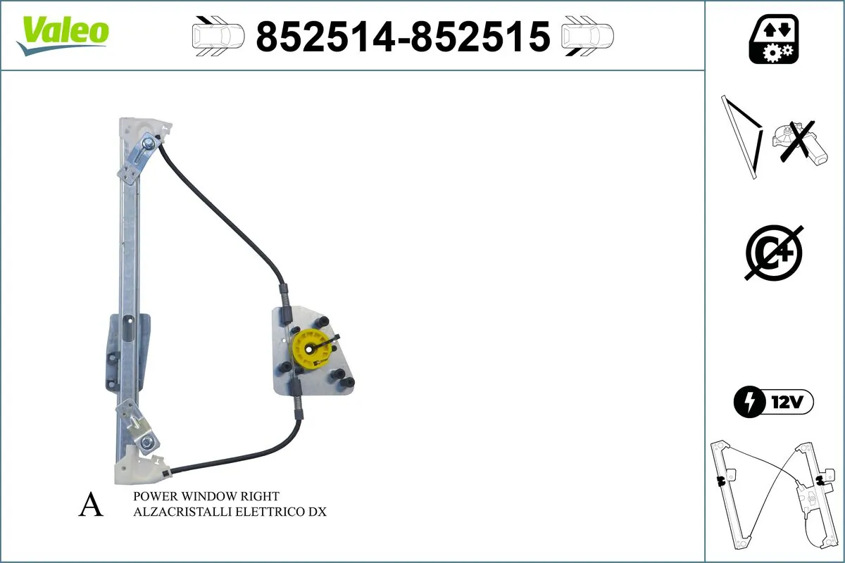 Lève-vitre VALEO 852514