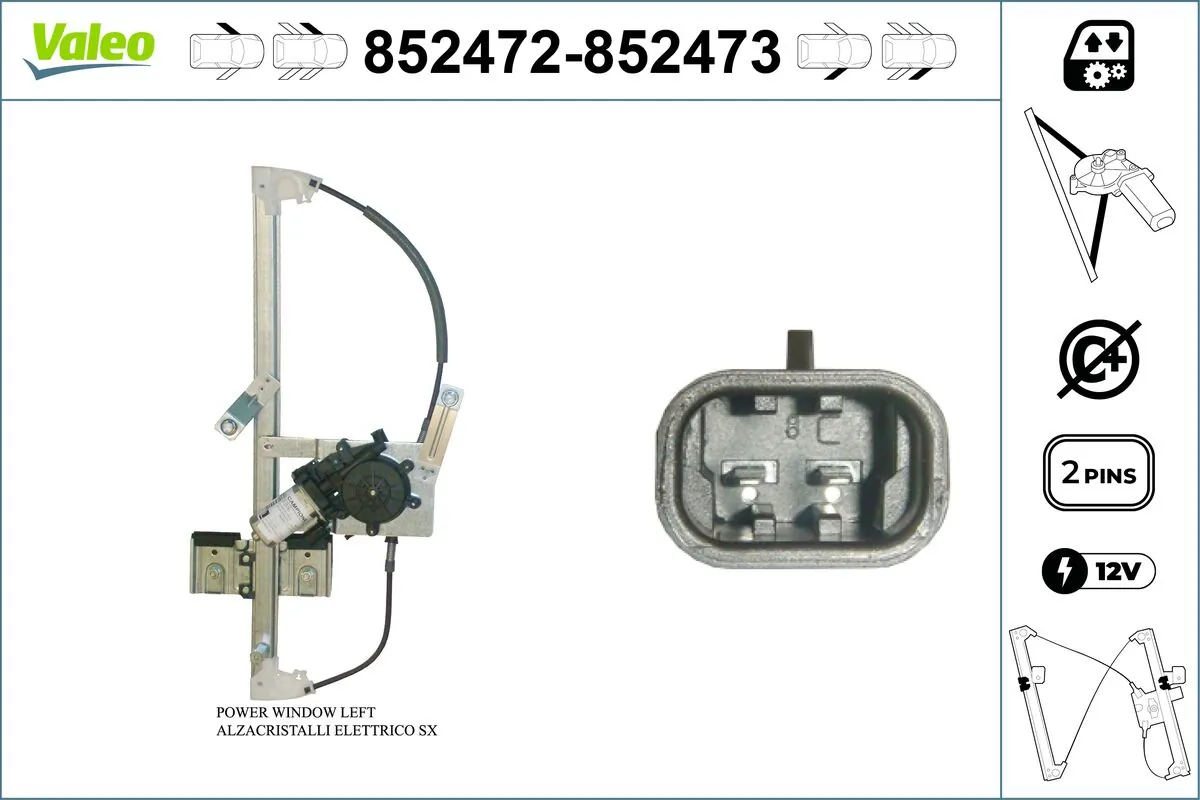 Lève-vitre VALEO 852472