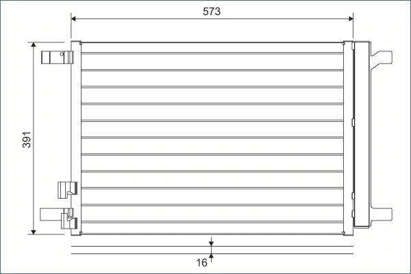 Condenseur, climatisation VALEO 822635