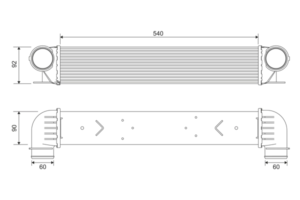 Intercooler, échangeur VALEO 817877