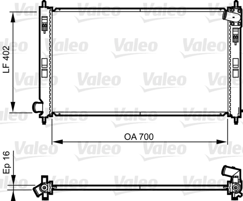 VALEO 735575 — Радіатор охолодження двигуна