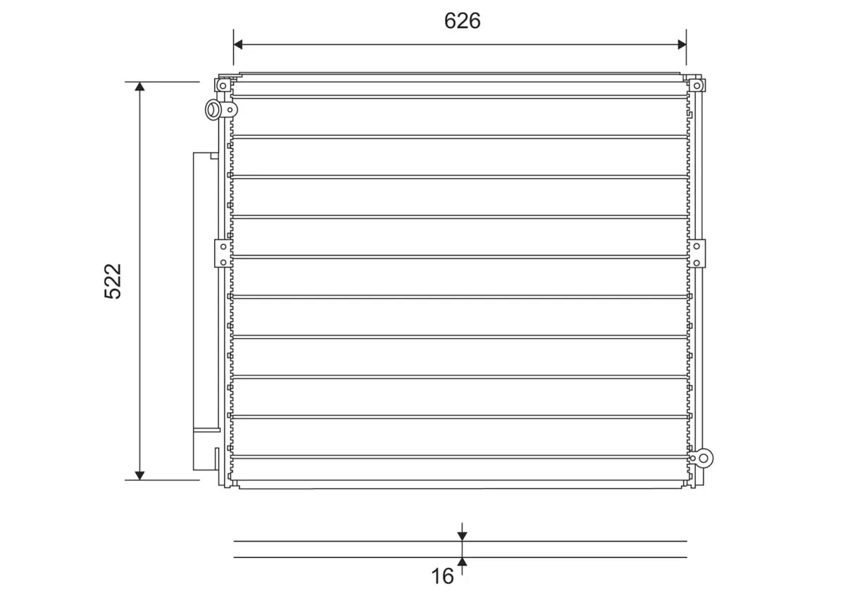Condenseur, climatisation VALEO 814203