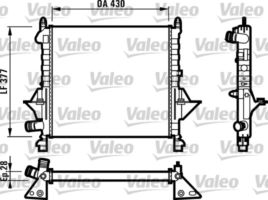 Radiateur, refroidissement du moteur VALEO 731552