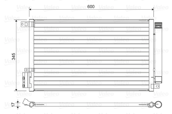 Condenseur, climatisation VALEO 814381