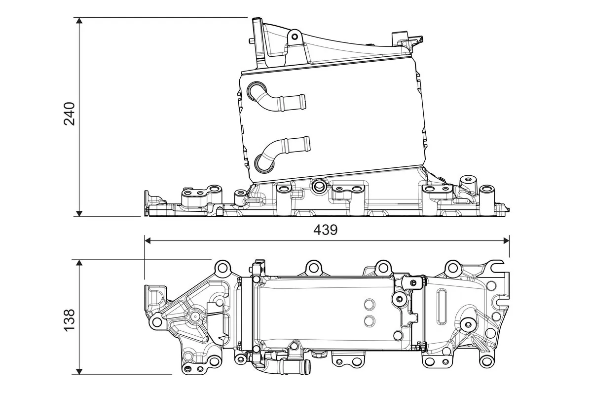 Радіатор наддуву VALEO 822935 для Volkswagen Golf 7, Passat B8, SEAT Leon 3 та інших