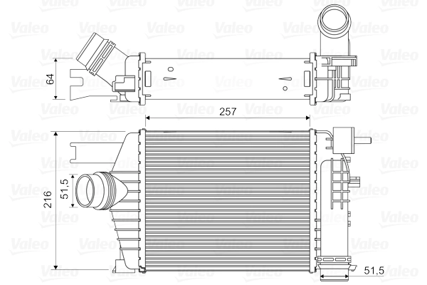 Intercooler, échangeur VALEO 818343