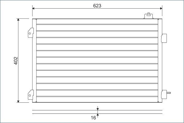Condenseur, climatisation VALEO 817646
