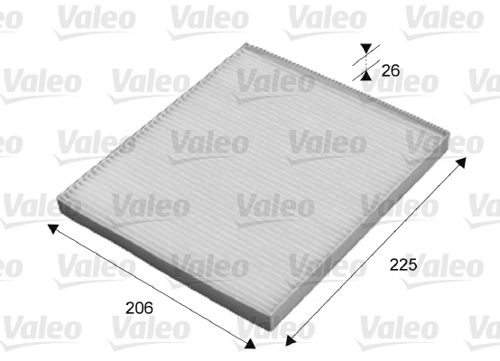 Filtre, air de l'habitacle VALEO 715645