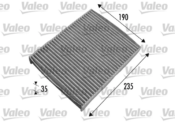 Filtre, air de l'habitacle VALEO 698693