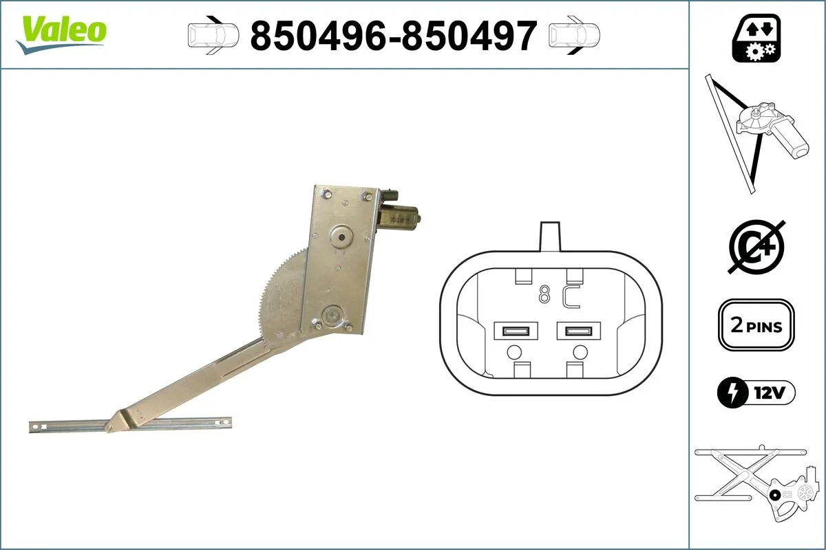 Lève-vitre VALEO 850496