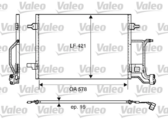 Condenseur, climatisation VALEO 817997