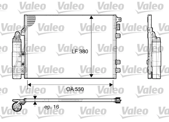 Condenseur, climatisation VALEO 817661