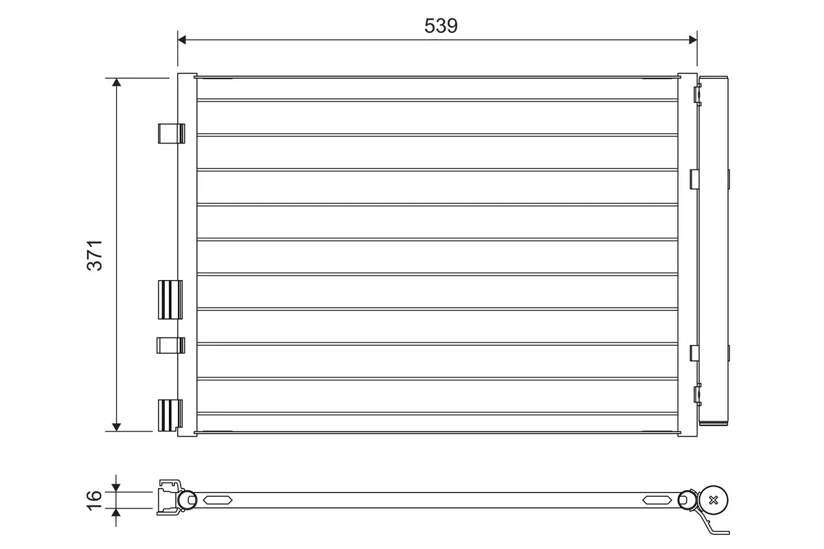 Condenseur, climatisation VALEO 822713