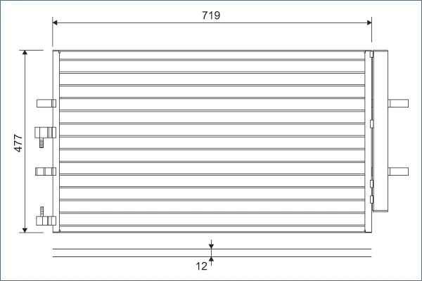 Condenseur, climatisation VALEO 822590