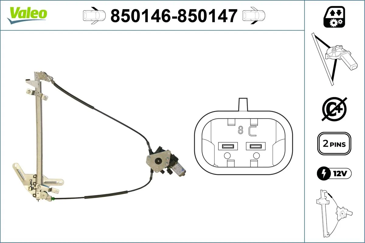 Lève-vitre VALEO 850146