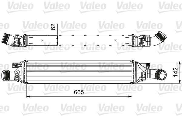 Intercooler, échangeur VALEO 818643