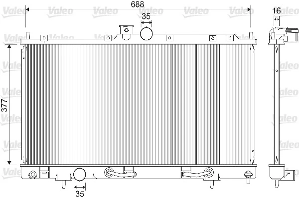 VALEO 733280 — Радіатор охолоджування