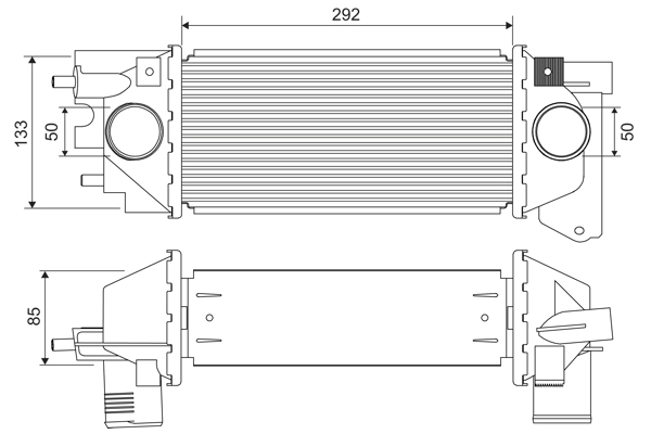 Intercooler, échangeur VALEO 822921