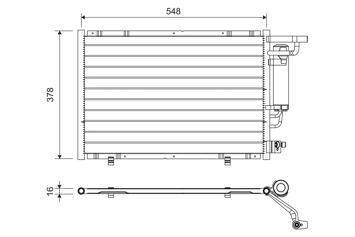 Condenseur, climatisation VALEO 822730