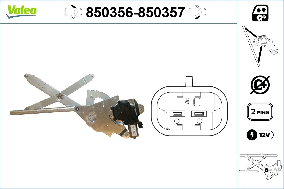 Lève-vitre VALEO 850356