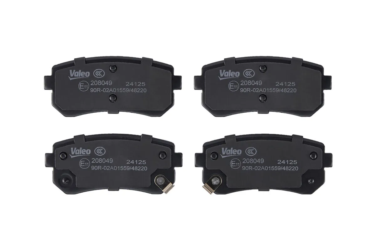 Kit de plaquettes de frein, frein à disque VALEO 208049