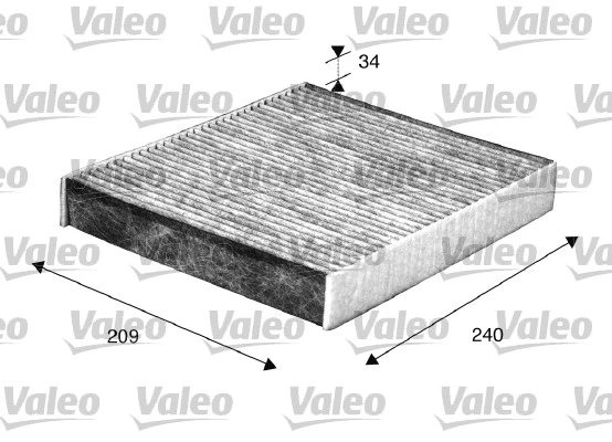 Filtre, air de l'habitacle VALEO 698883