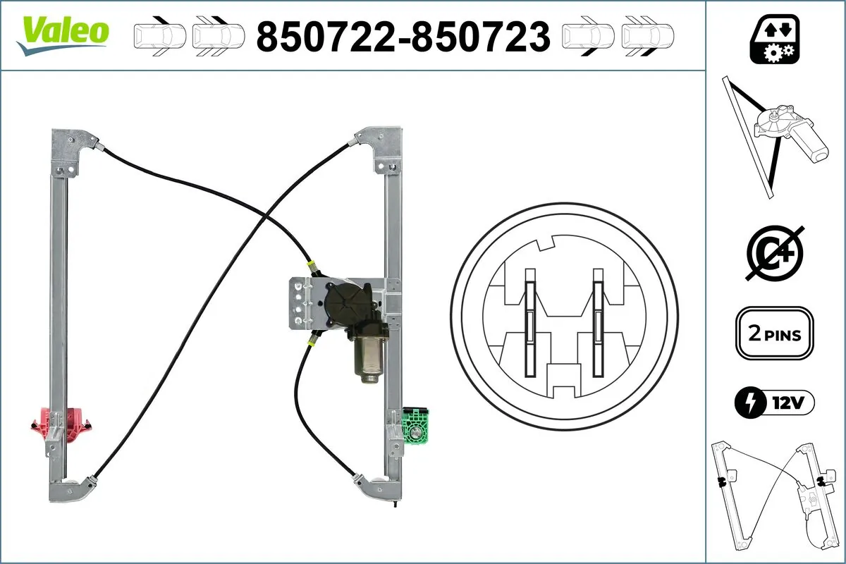 Lève-vitre VALEO 850722