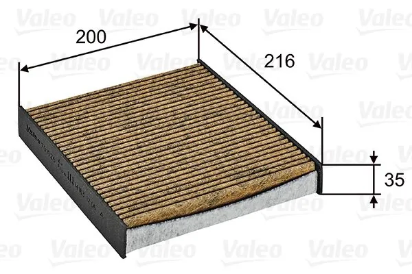 Filtre, air de l'habitacle VALEO 701026