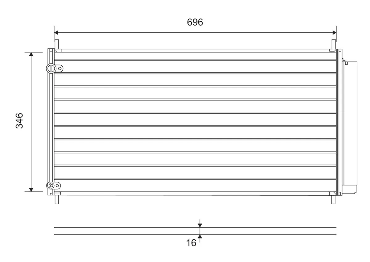 Condenseur, climatisation VALEO 814205