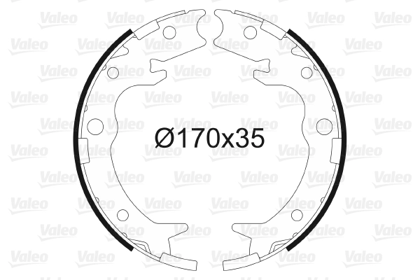 Brake Shoe Set, parking brake