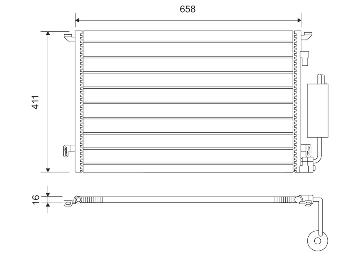 Condenseur, climatisation VALEO 817648